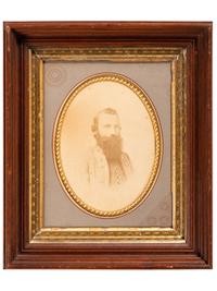 [CIVIL WAR] -- [STUART, J.E.B. (1833-1864)]. [VANNERSON & JONES, photographers]. Albumen photograph of J.E.B. Stuart as lieutenant colonel. [Richmond, VA].
