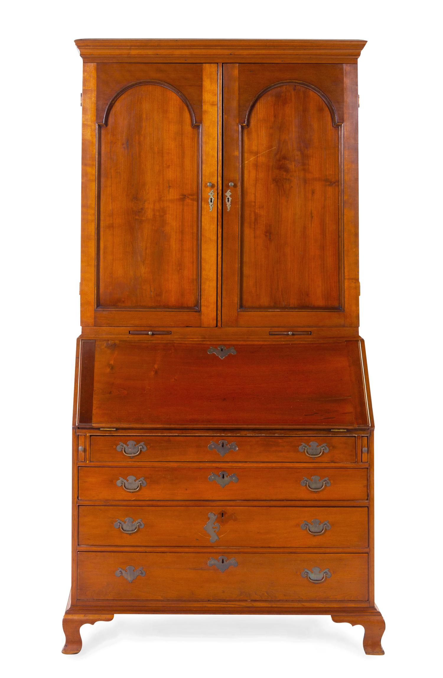 A Chippendale Cherry Secretary Bureau