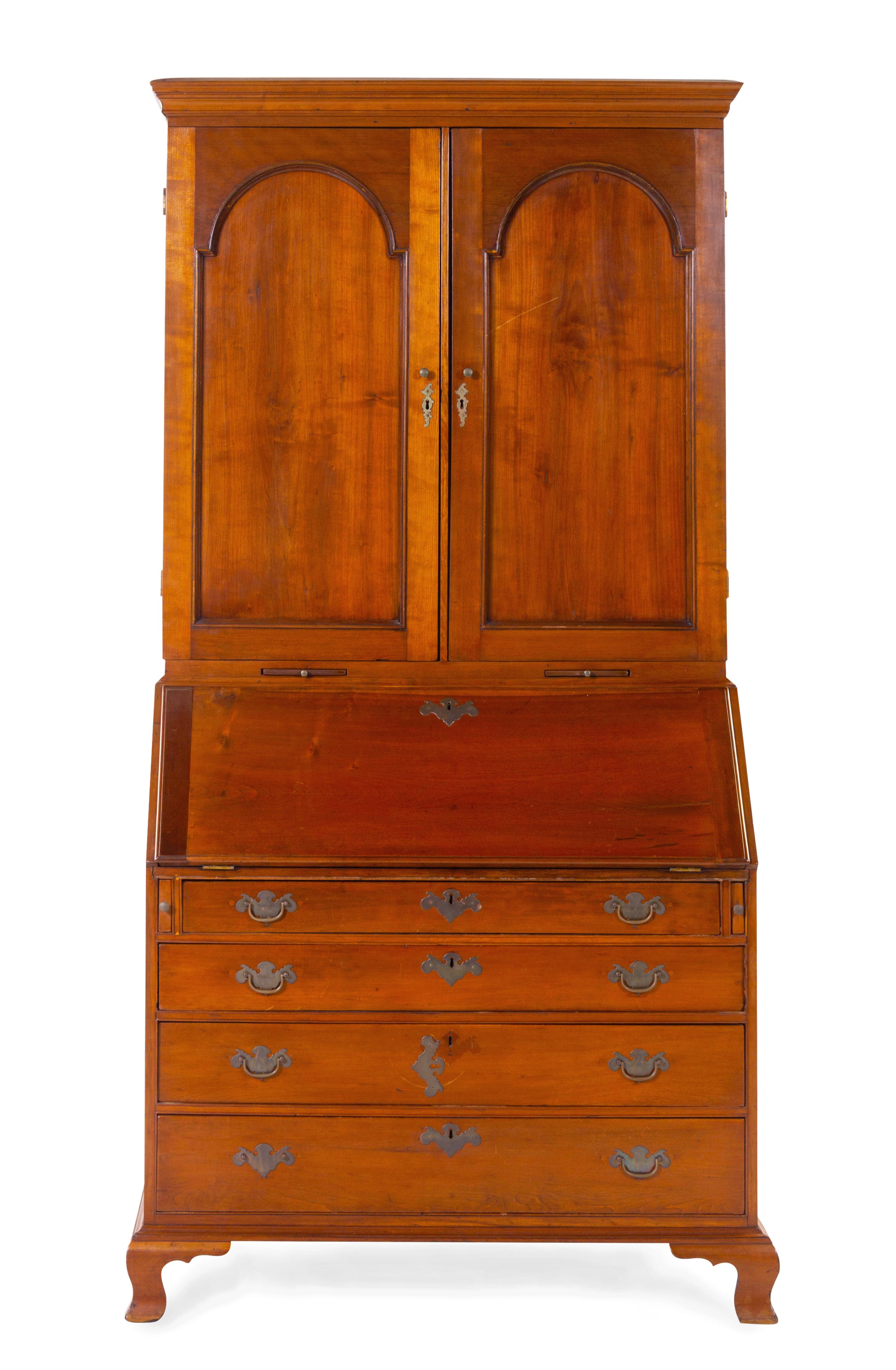A Chippendale Cherry Secretary Bureau