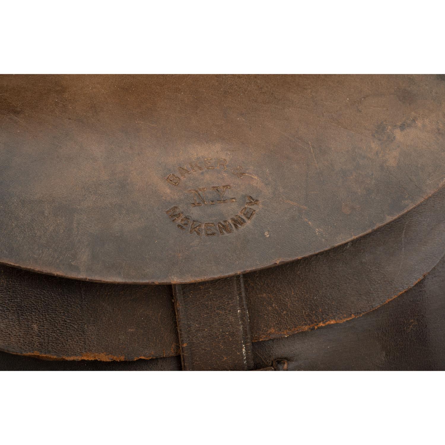 M.A. Baker Contract US Pattern of March 1864 Cartridge Box with Plate, Sling and Cap Pouch