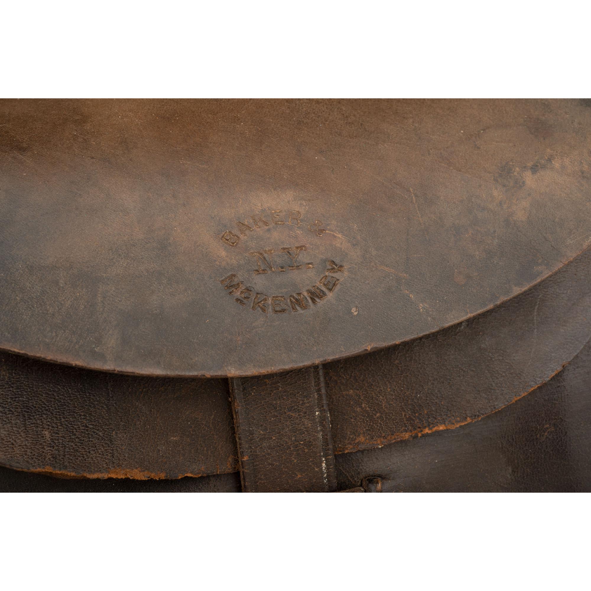 M.A. Baker Contract US Pattern of March 1864 Cartridge Box with Plate, Sling and Cap Pouch