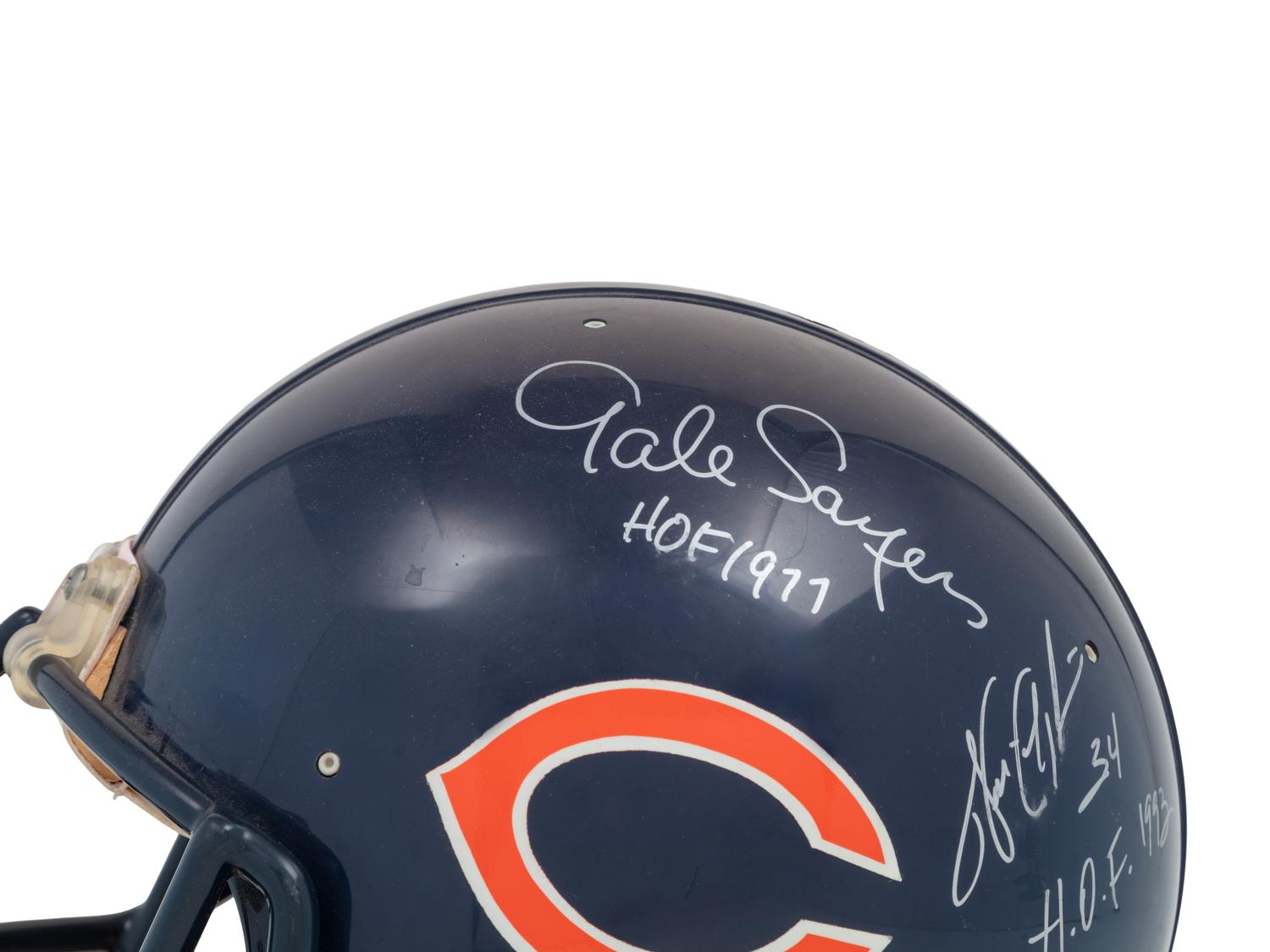 A Chicago Bears Hall of Fame Signed Autograph Full Size Helmet Including Walter Payton (Beckett Authentication Services Letter)