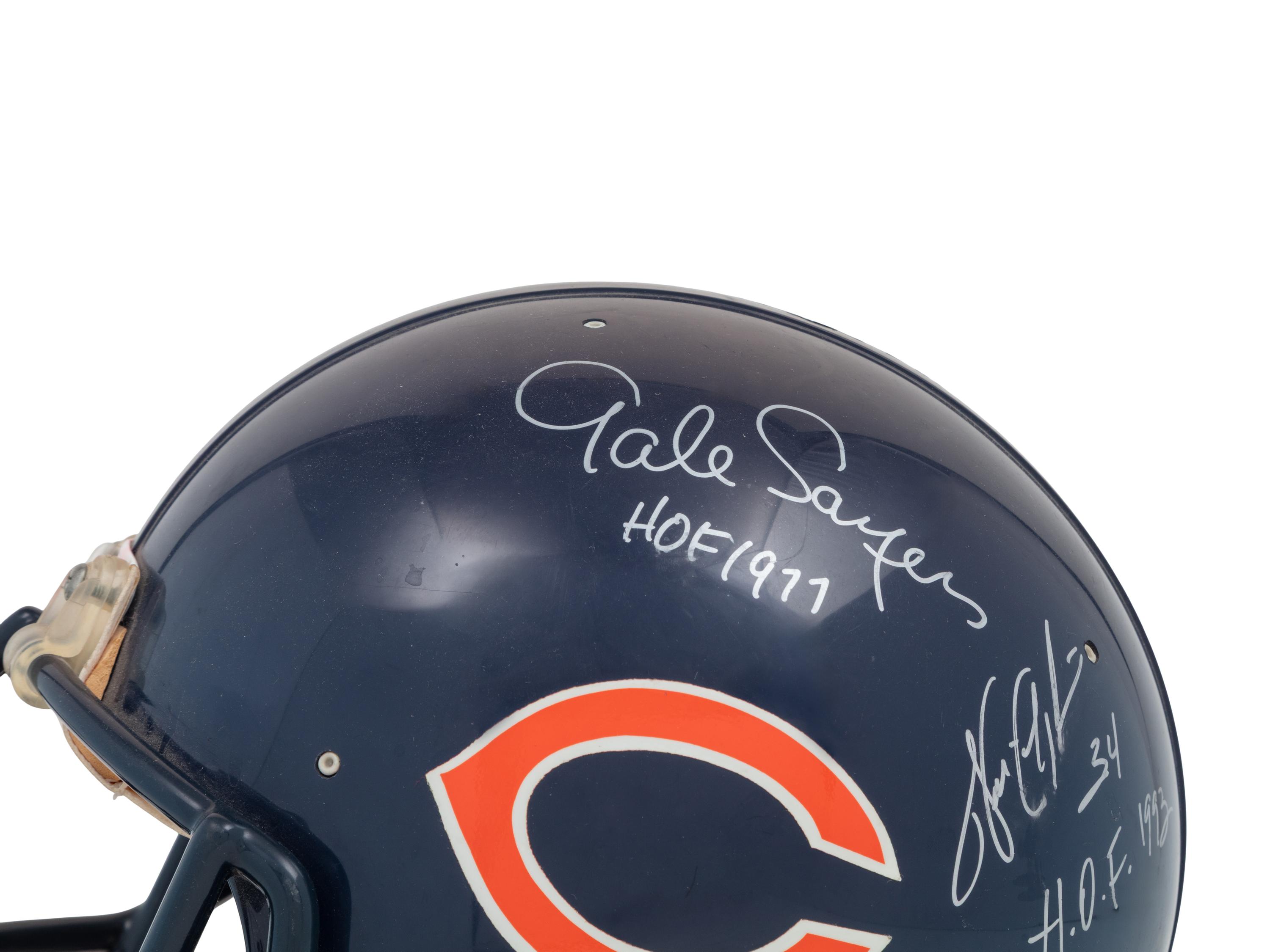 A Chicago Bears Hall of Fame Signed Autograph Full Size Helmet Including Walter Payton (Beckett Authentication Services Letter)