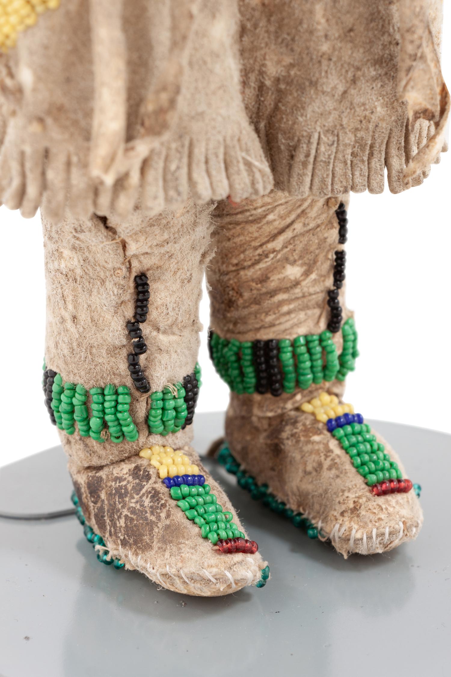Plains Beaded Hide Dolls