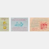 Untitled (I had a wonderful childhood ), 2006, Untitled (sometimes I wonder...), 2005 , and Untitled (Miller A little higher) , 2006 (a group of three works)