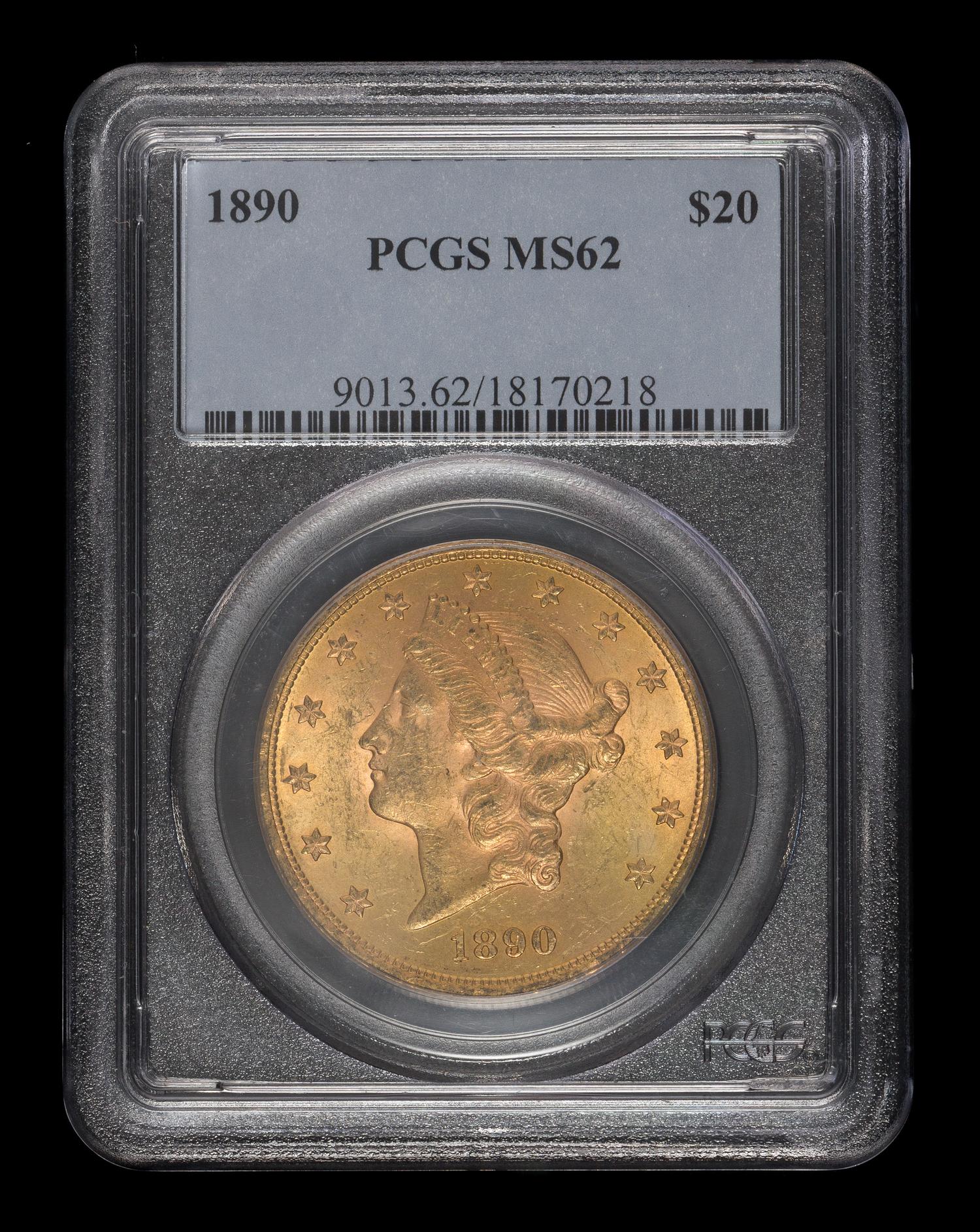 A United States 1890 Liberty Head $20 Gold Coin