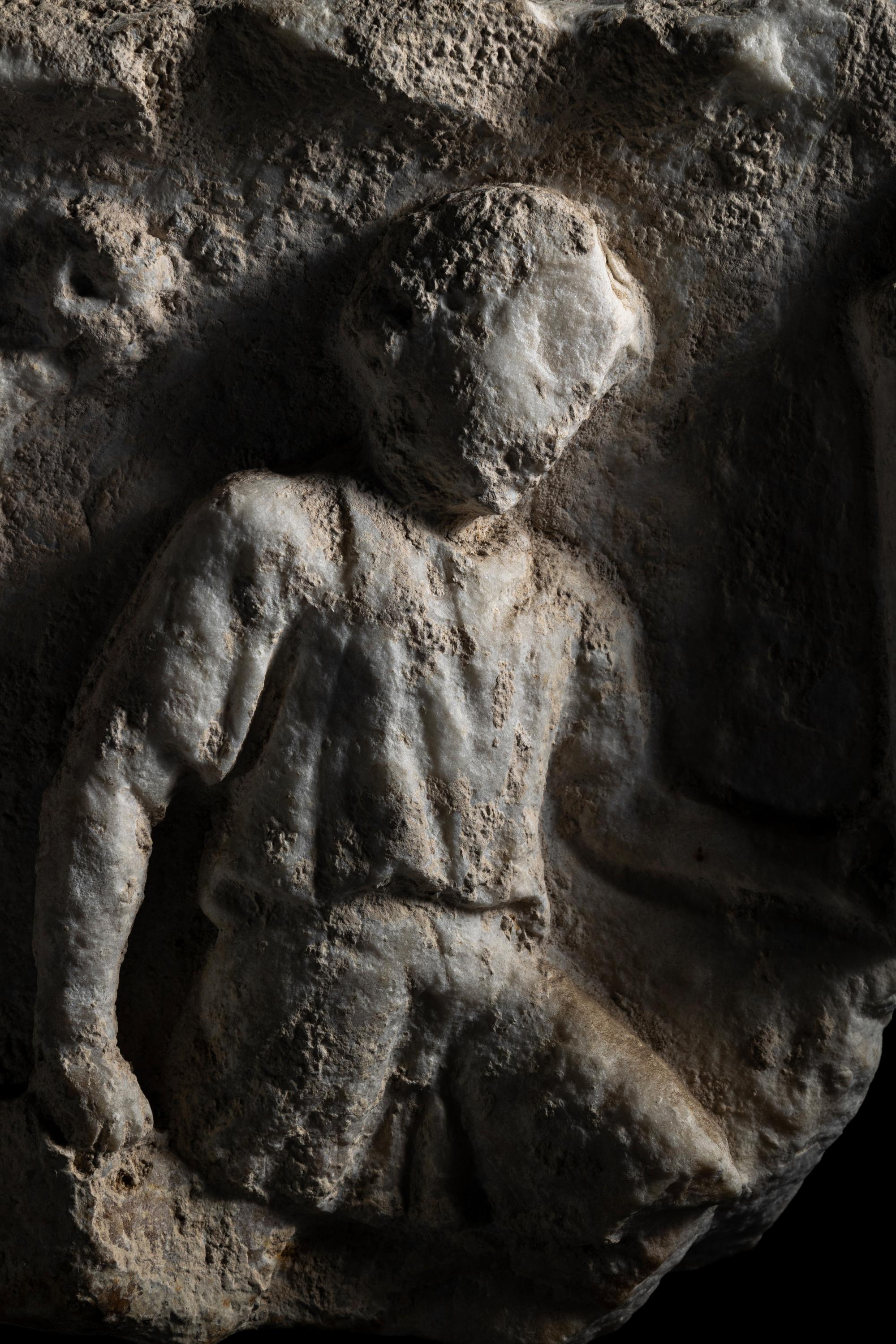 A Roman Marble Relief Fragment