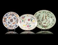 Three Chinese Export Porcelain Plates