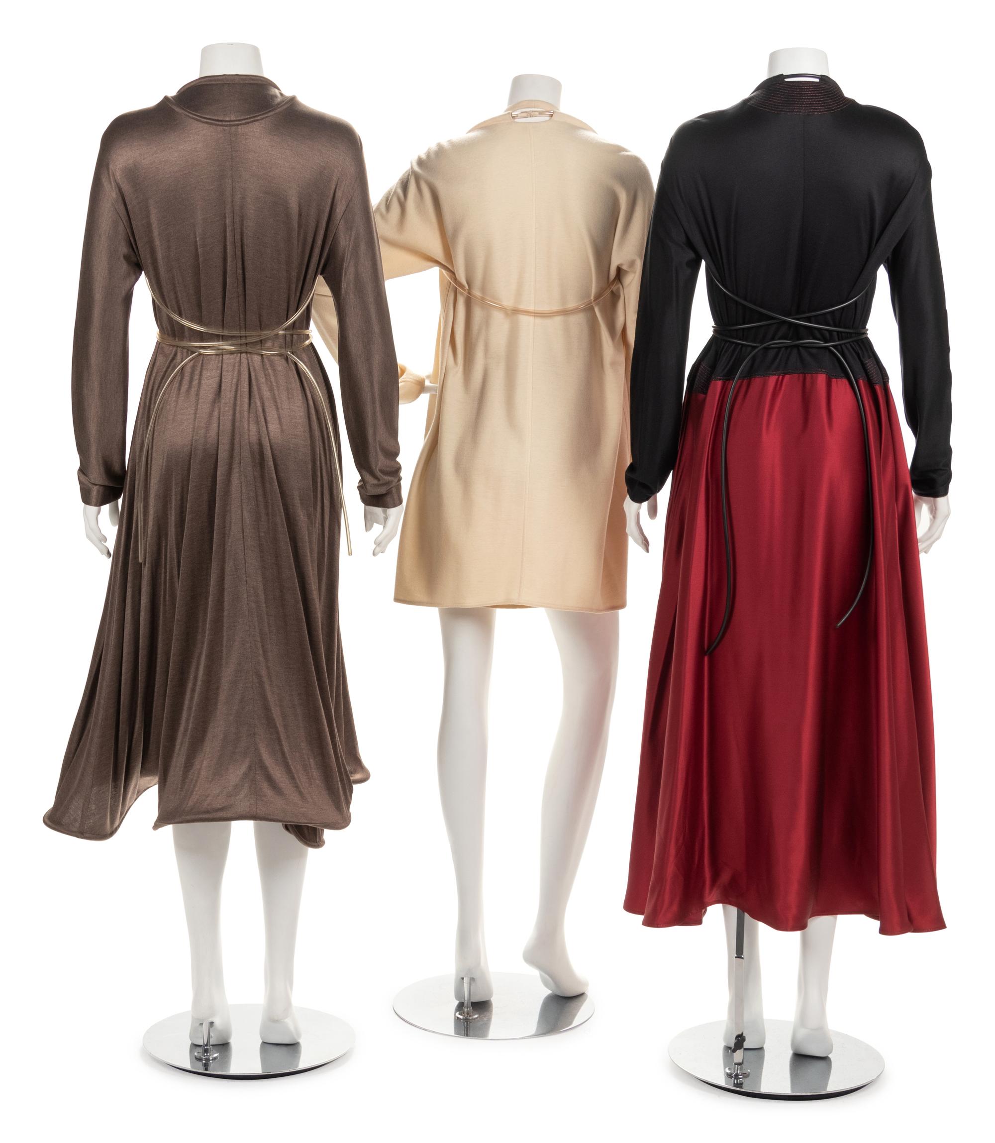 Three Geoffrey Beene Evening Ensembles with Tubing, Fall 1995