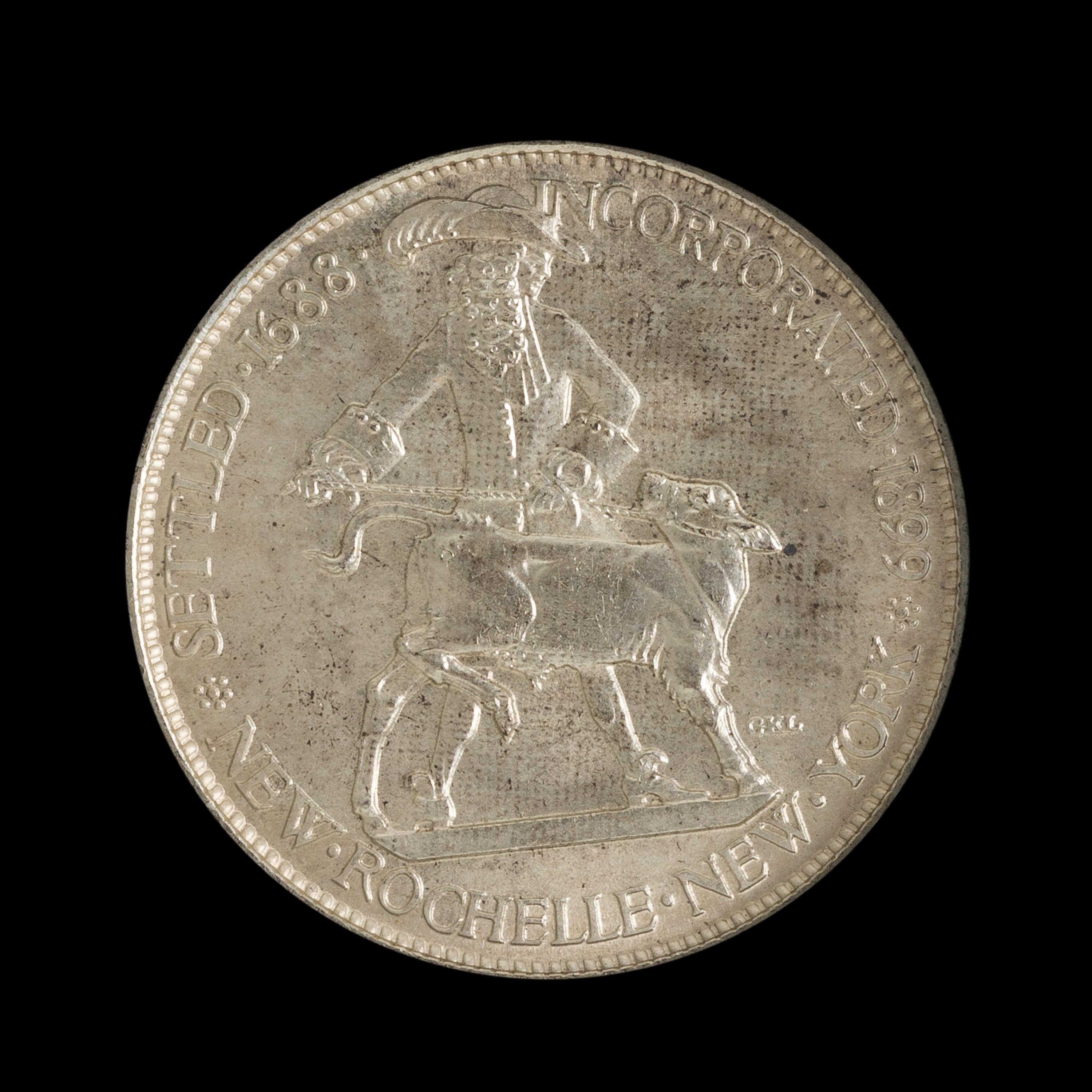 A United States 1938 New Rochelle Commemorative 50c Coin