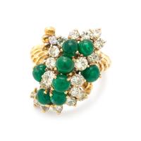 EMERALD AND DIAMOND RING