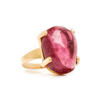 YELLOW GOLD AND MULTIGEM BRACELET AND RING