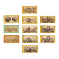 [Lincoln, Abraham]. A group of 11 stereoviews of the Lincoln funeral procession and related sights in New York City.