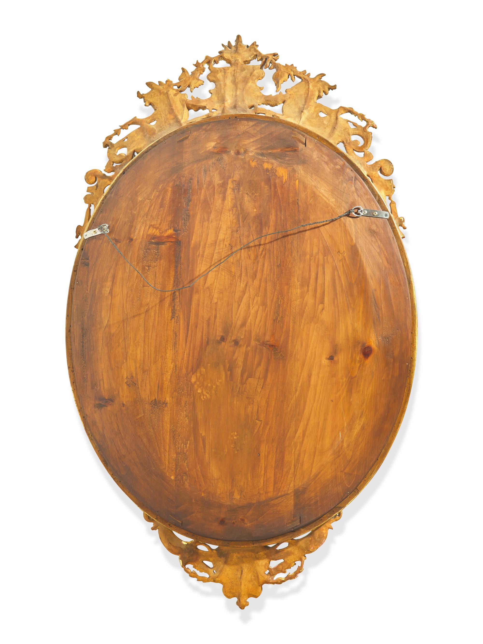 A Neoclassical Gilt and Gesso Mirror