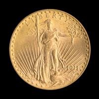 A United States 1911-D St. Gaudens $20 Gold Coin