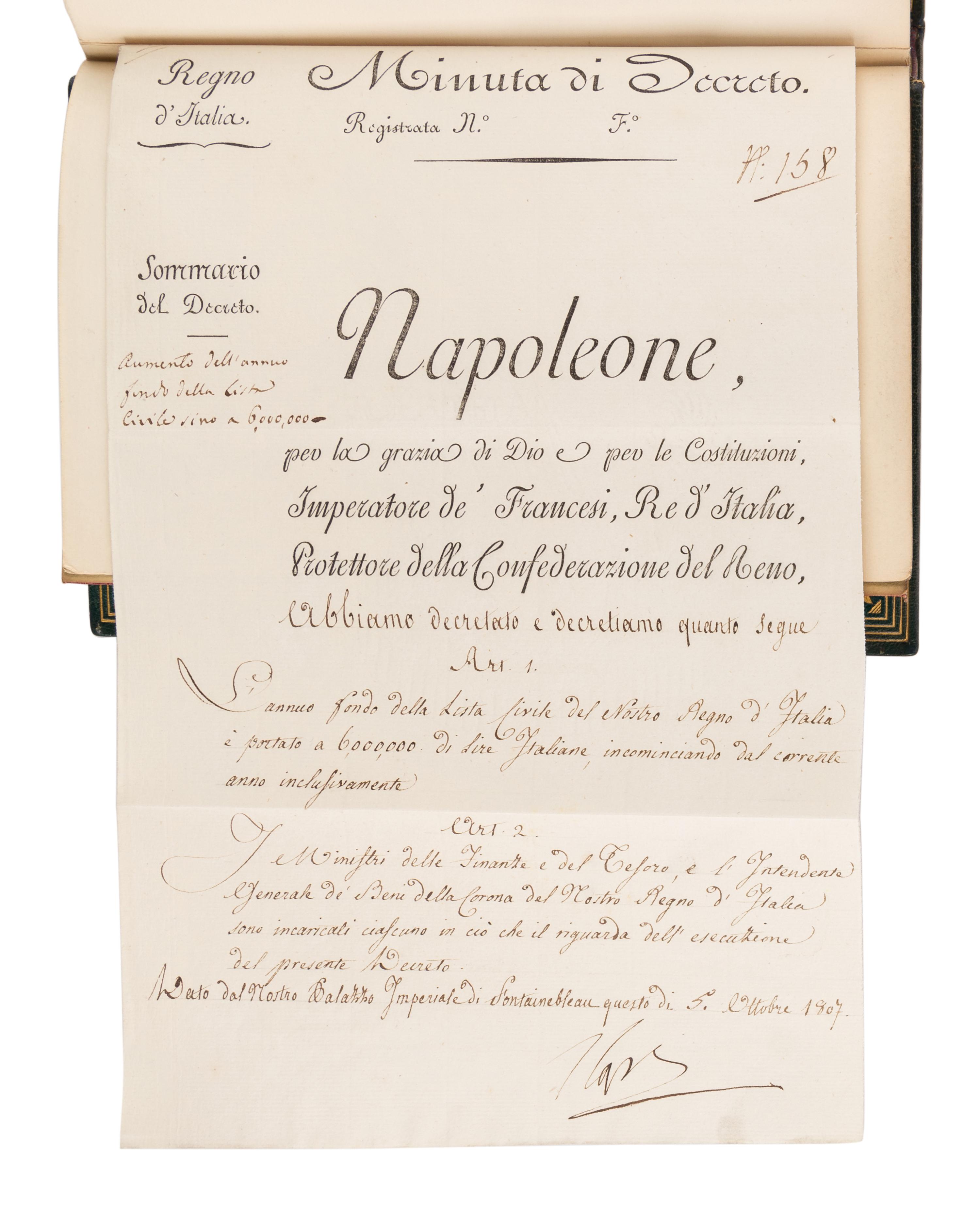 [BONAPARTE, Napoleon (1769-1821)]. [The Napoleon Series]. HAZLITT, William (1778-1830). Life of Napoleon Bonaparte . 6 volumes. -- BOURRIENNE, Louis Antoine Fauvelet de (1769-1834). Memoirs of Napoleon Bonaparte . 4 volumes. -- JUNOT, Laure, Duchesse D'Abrantes (1784-1838). Memoirs of Madame Junot . 6 volumes. -- TALLEYRAND, Charles-Maurice, prince de (1754-1838). Memoirs of the Prince de Talleyrand . 5 vols. London: The Grolier Society, [ca 1905].