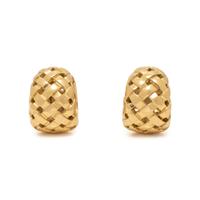 TIFFANY & CO., YELLOW GOLD 'VANNERIE' EARRINGS