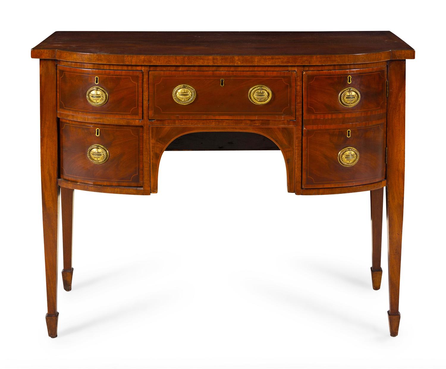 A George III Mahogany Bowfront Sideboard