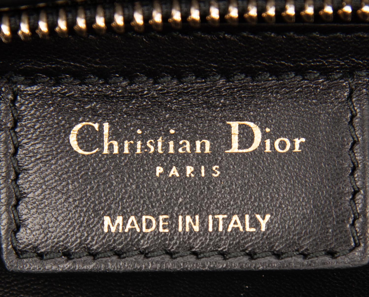 Christian Dior Black Tweed Small Lady Dior Bag, 2012