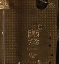 A Napoleon III Style Gilt Metal Mounted Marquetry Bracket Clock