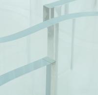 A Contemporary Acrylic and Glass Dining Table