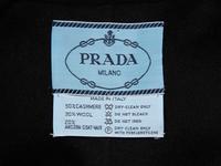 PRADA, BLACK DOUBLE-FACED JACKET