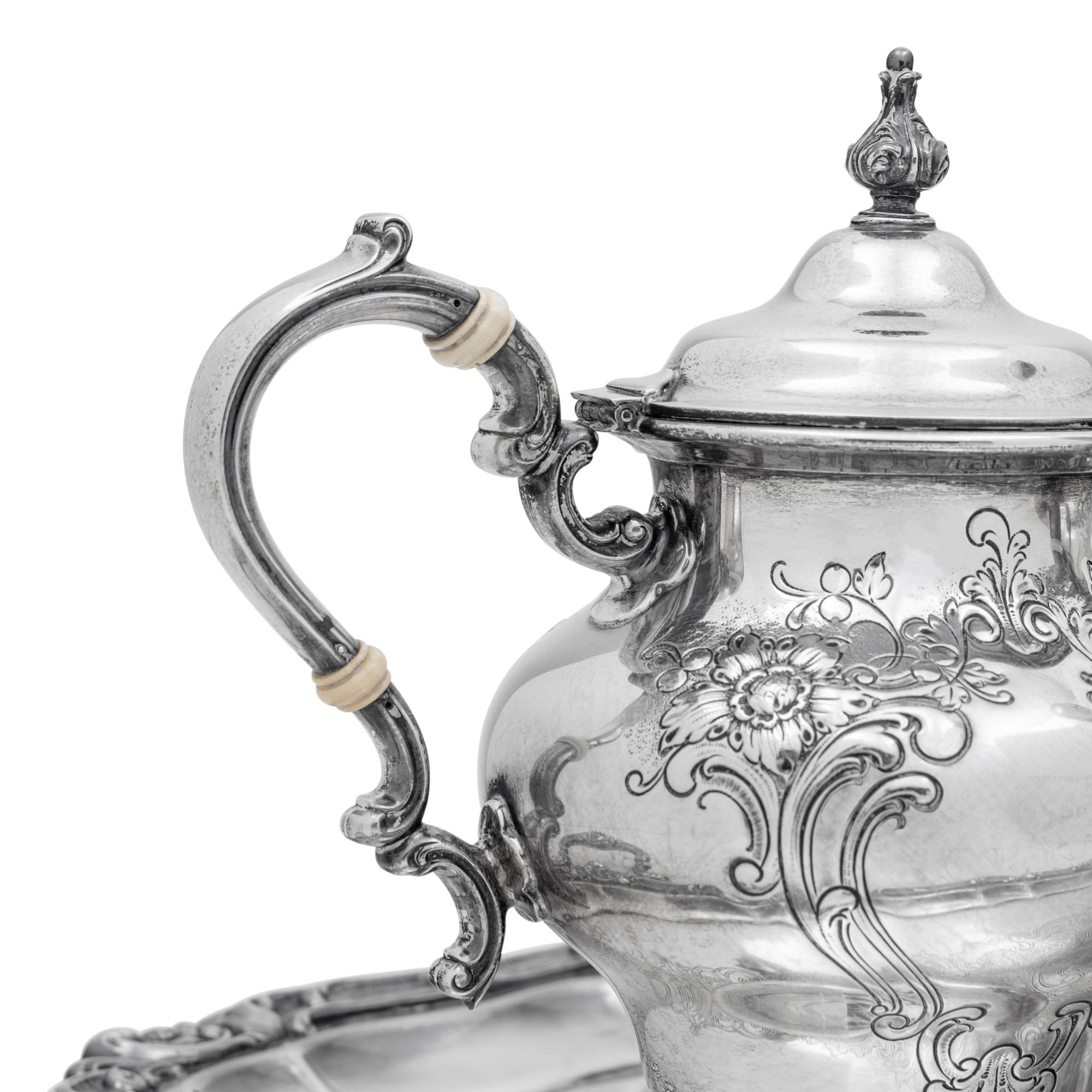 An American Silver Five-Piece Tea and Coffee Service