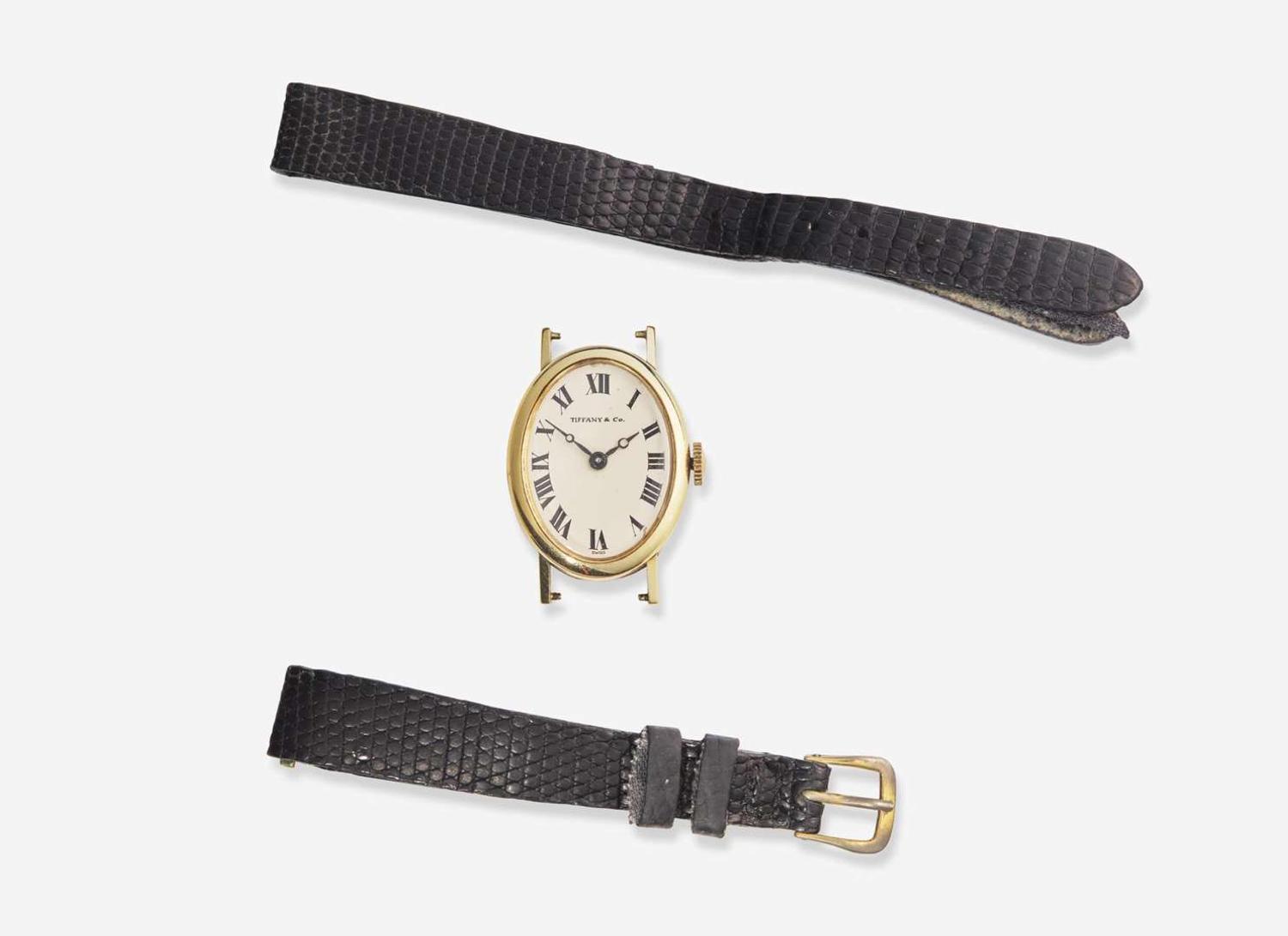 A Ladies 14K Yellow Gold Tiffany & Co. Watch