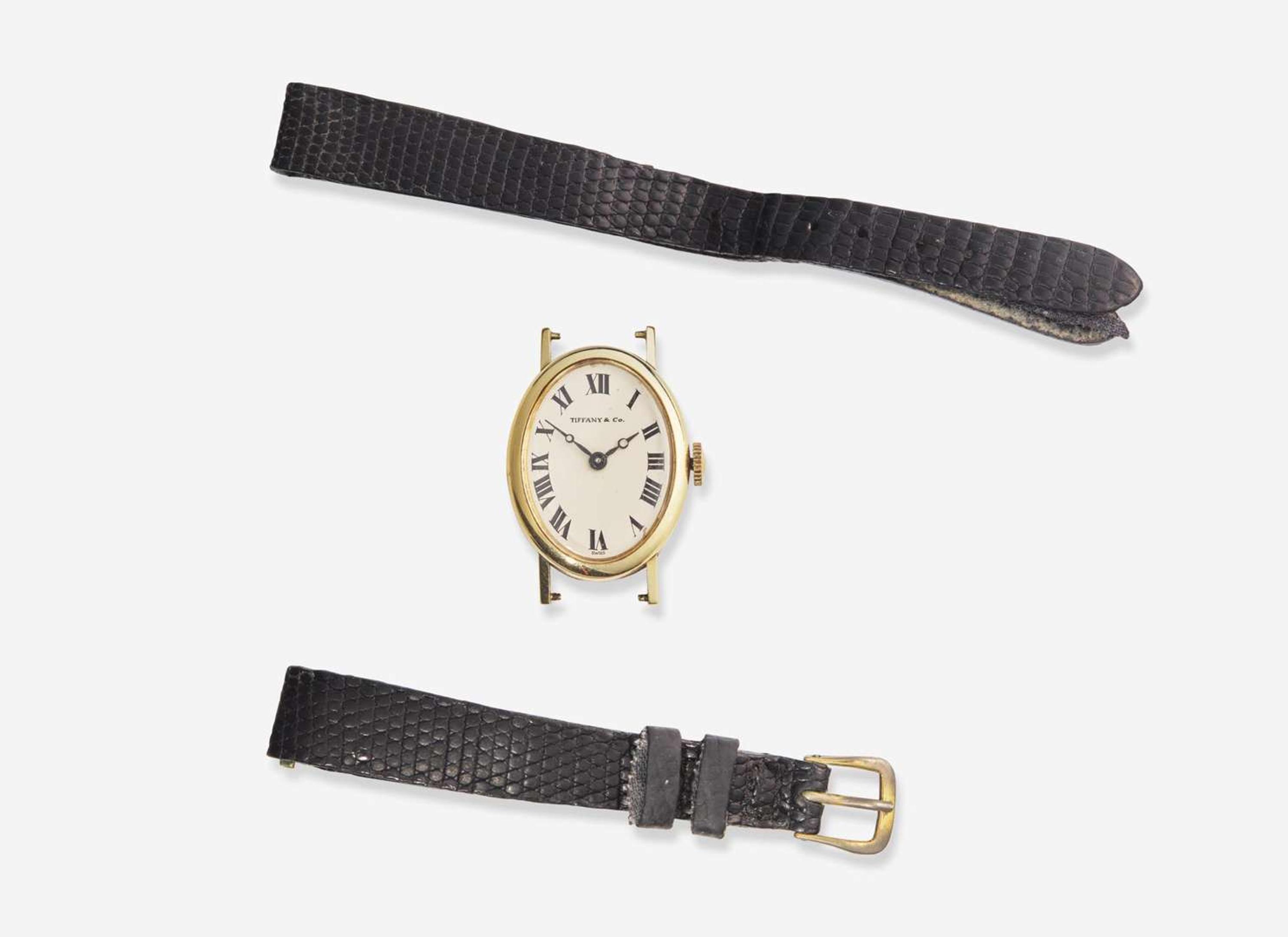 A Ladies 14K Yellow Gold Tiffany & Co. Watch