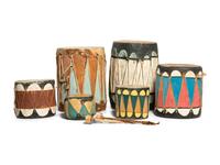 Collection of Cochiti Drums