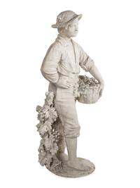 Boy Harvesting Grapes