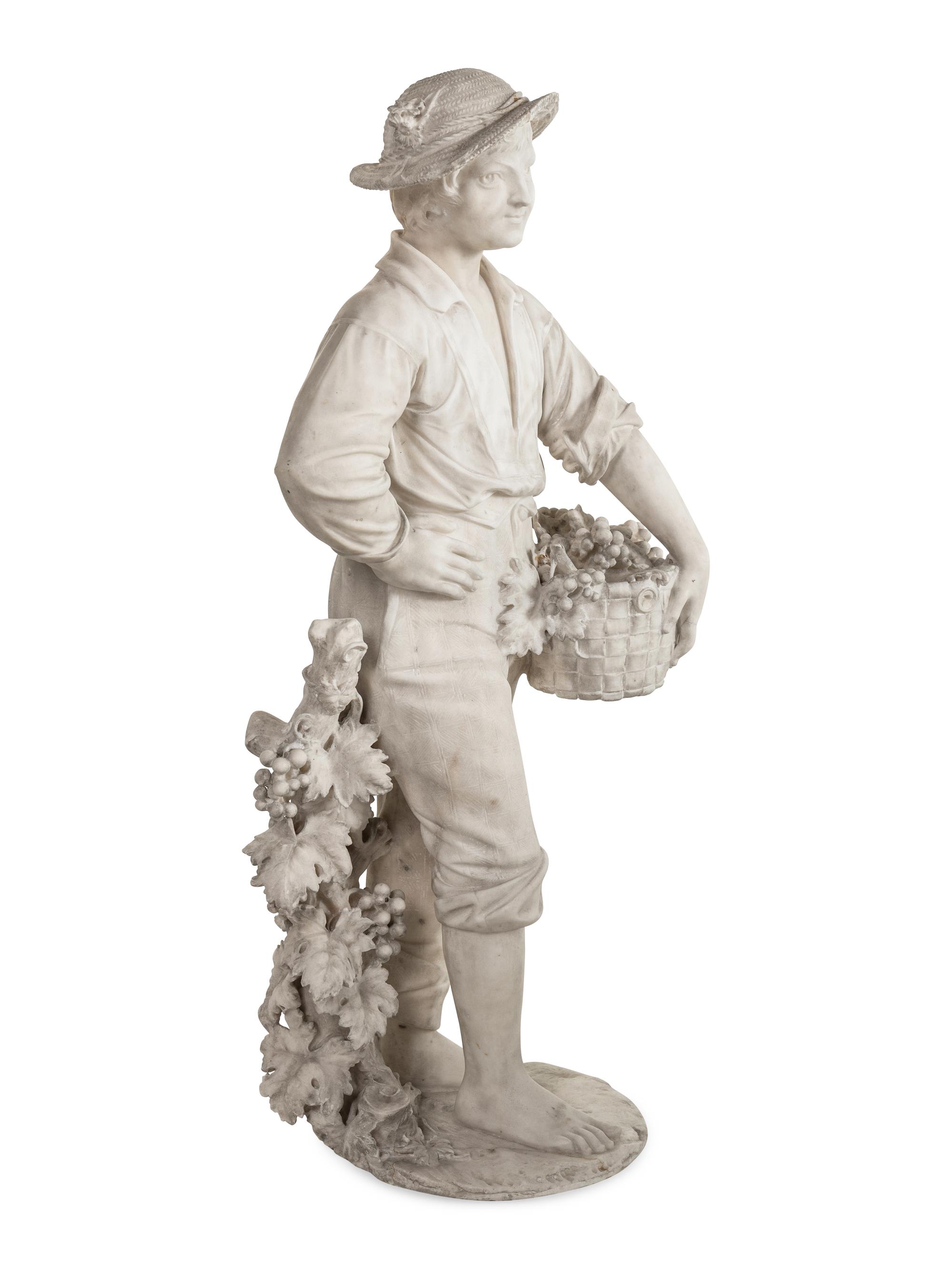 Boy Harvesting Grapes