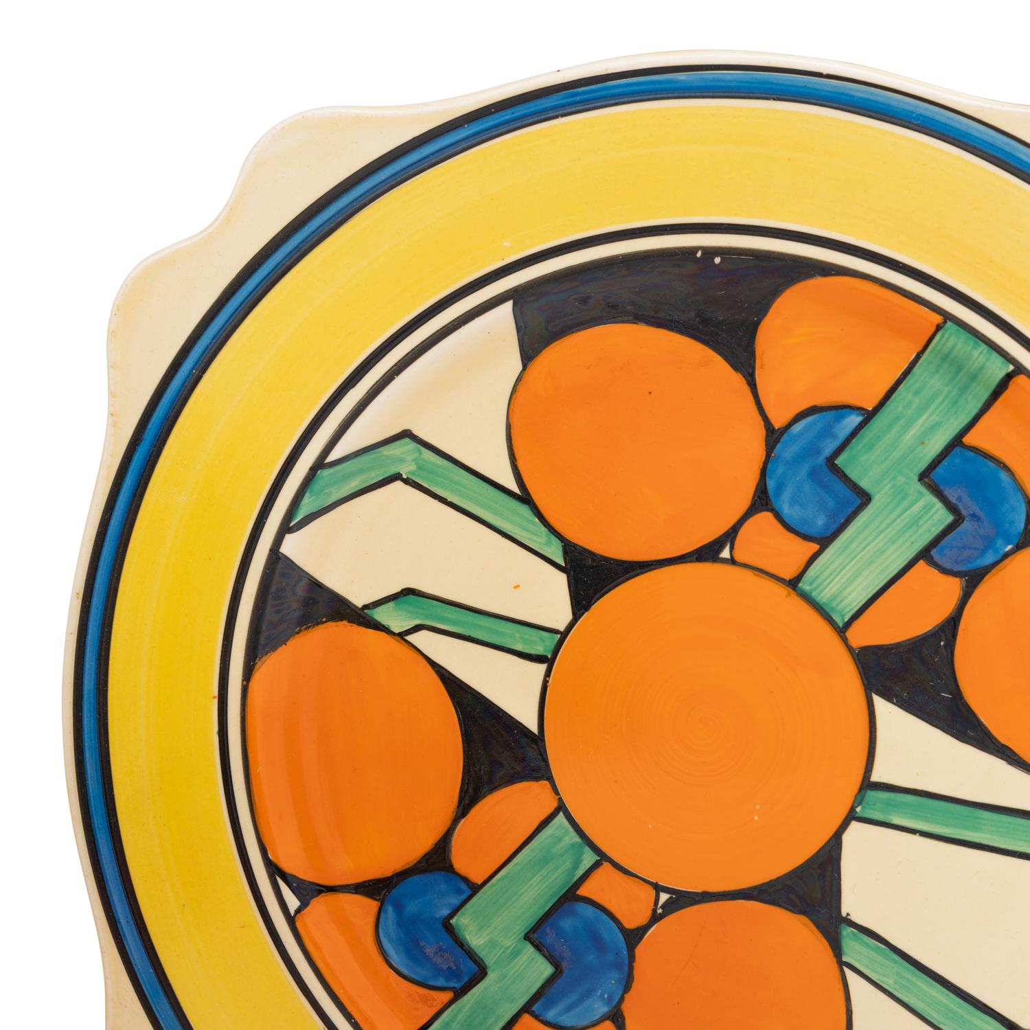 A Group of Nine Clarice Cliff Picasso Flower Ceramic Table Articles