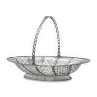 A George III Pierced and Engraved Silver Cake Basket