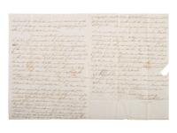 [AROOSTOOK WAR]. ALS describing Canadians threatening to burn towns. Buffalo, NY, 1838.