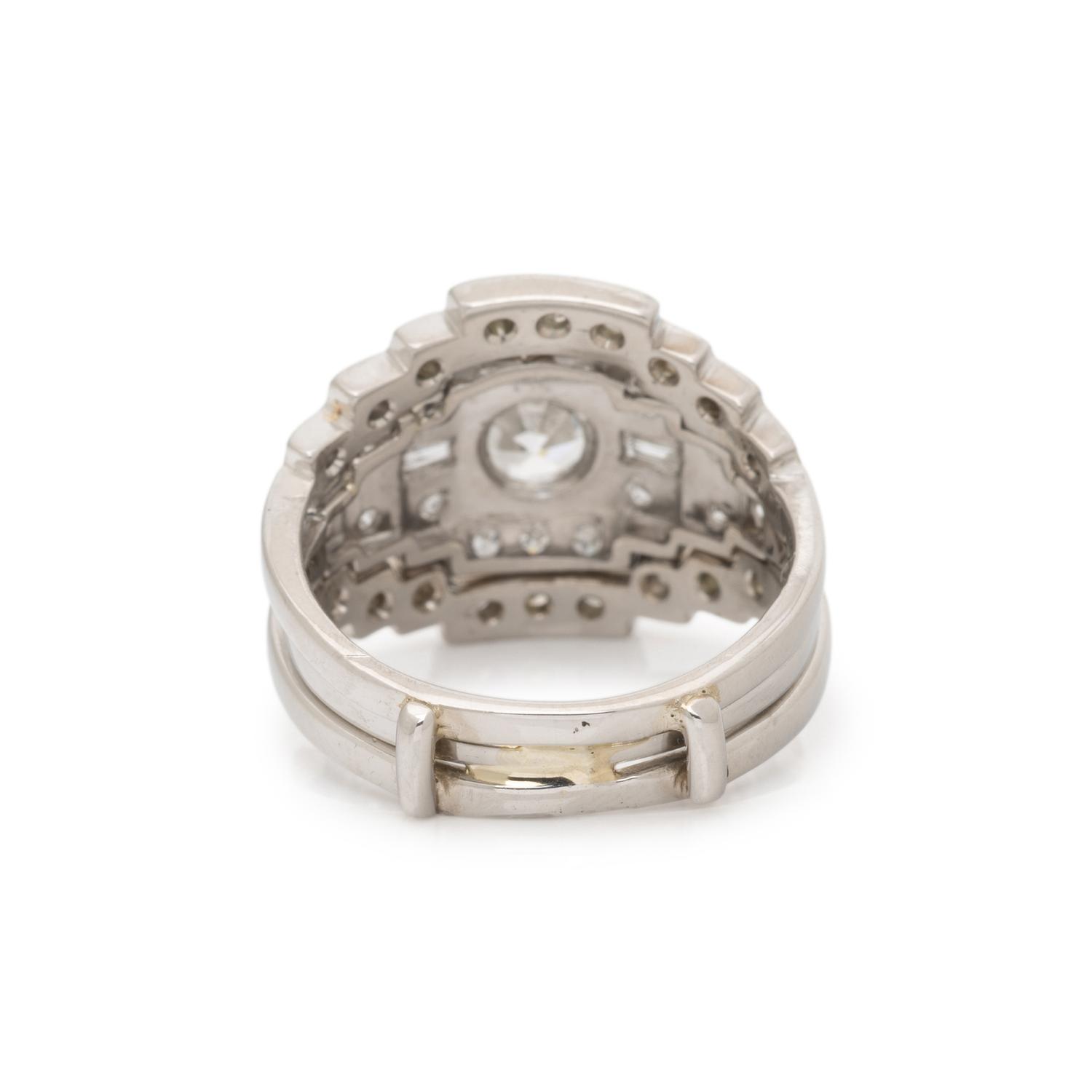 PLATINUM AND DIAMOND RING