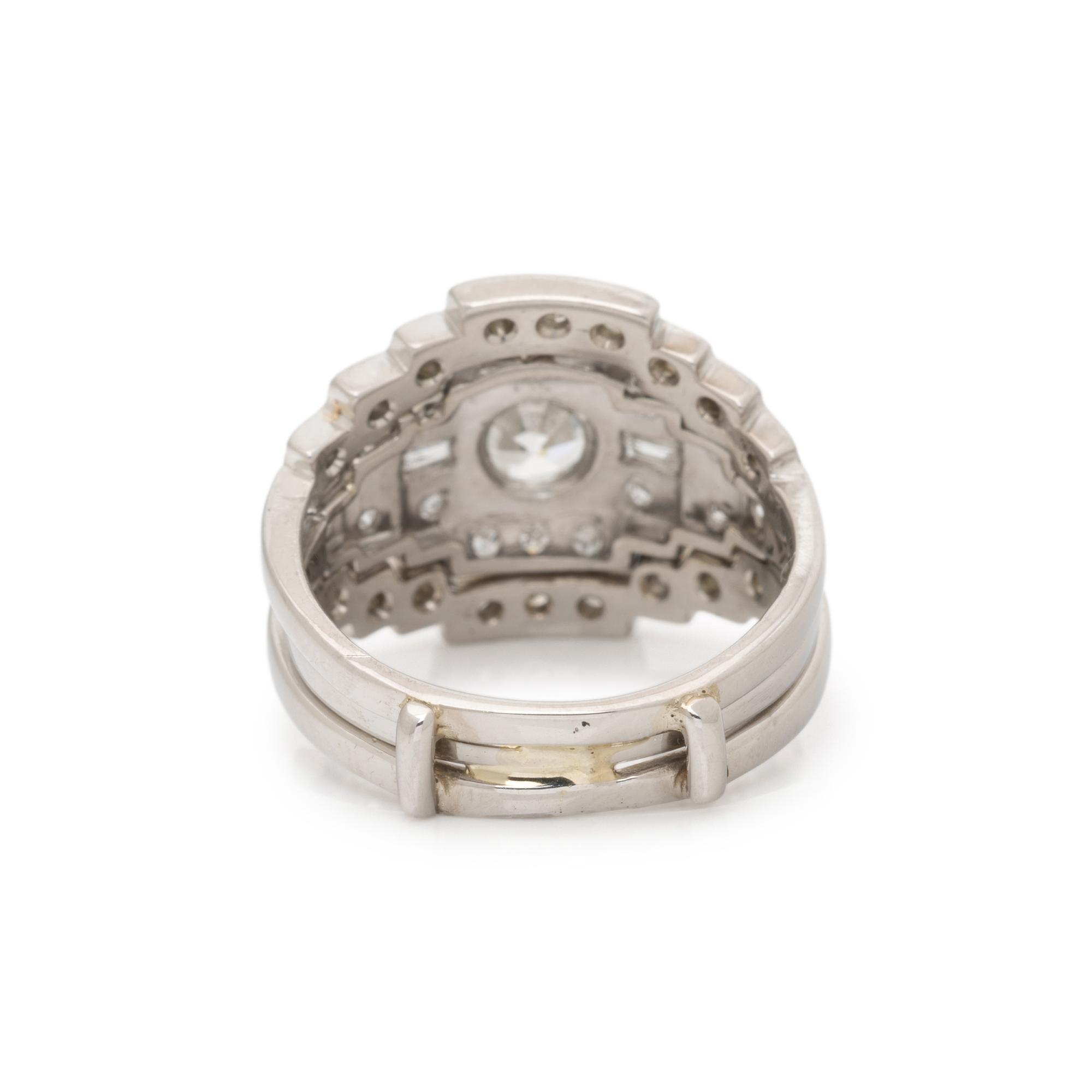 PLATINUM AND DIAMOND RING