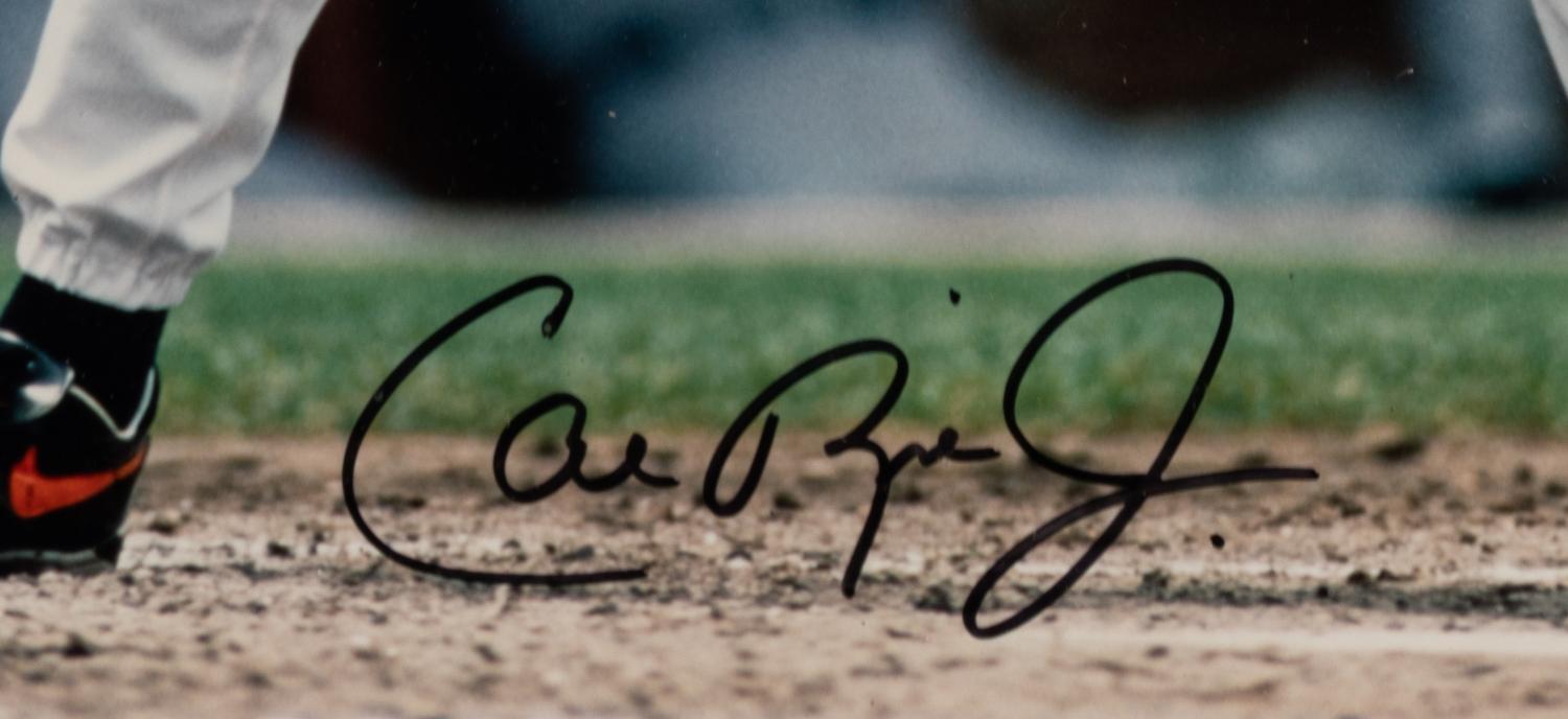 A Cal Ripken Jr. Signed Autograph Photo Formerly Displayed at Mike Ditka’s Restaurant