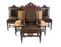 A Set of Nine Victorian Mahogany Dining Chairs, LATE 19TH CENTURY, Height 39 inches. — LATE 19TH CENTURY,