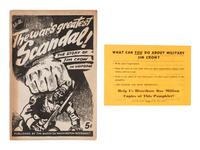 [AFRICAN AMERICANA]. Ephemera associated with WWII-era "Military Jim Crow," comprising: