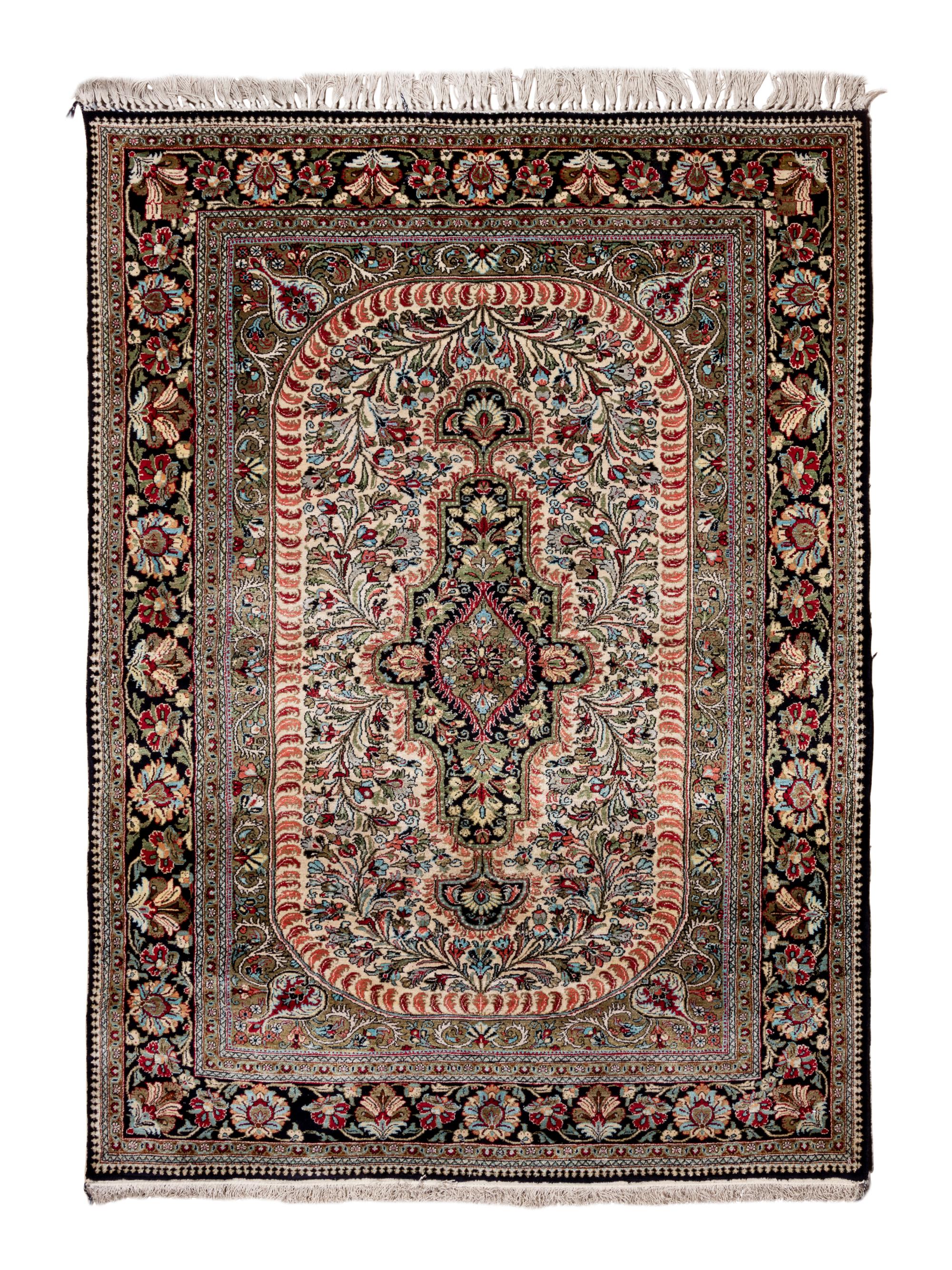 A Qum Wool Rug