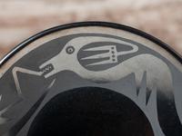 Blackware Pottery Plate, with Avanyu 1943-1956