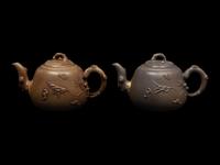 Two Chinese Yixing Zisha Pottery Teapots