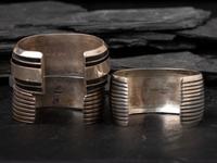 Four Navajo Silver Cuff Bracelets