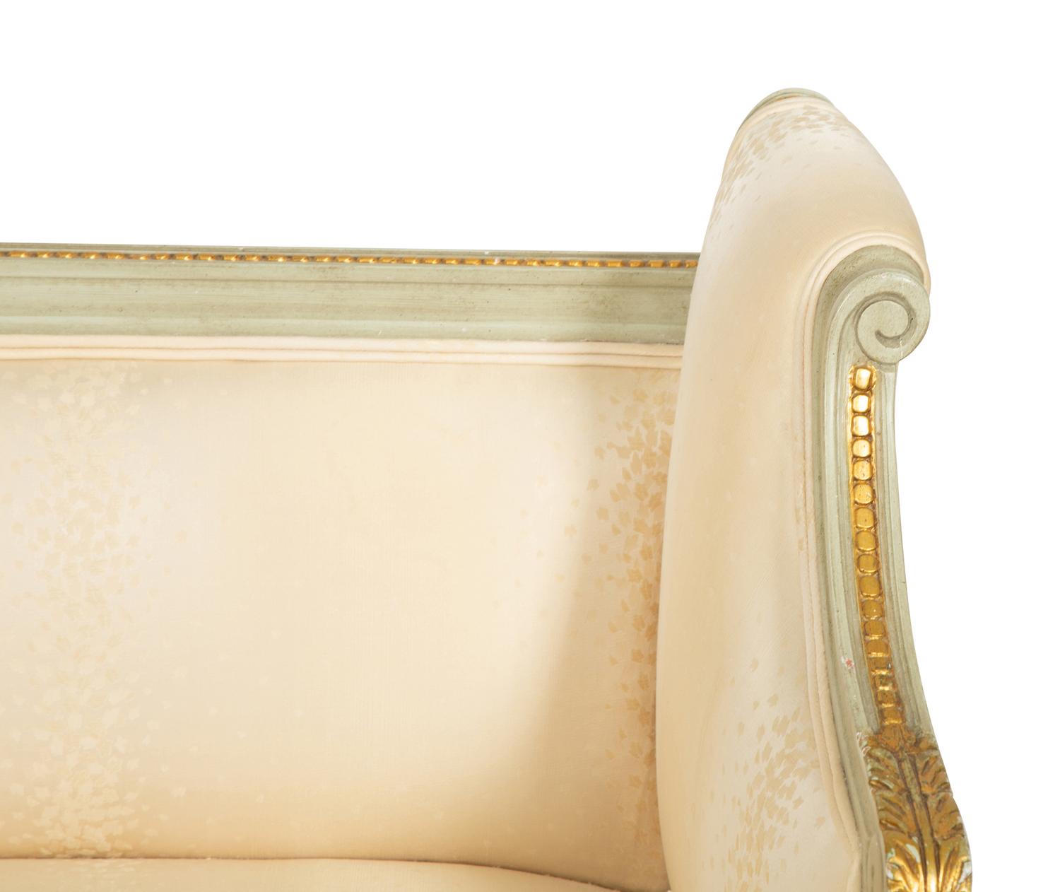 A Louis XVI Style Painted Window Seat