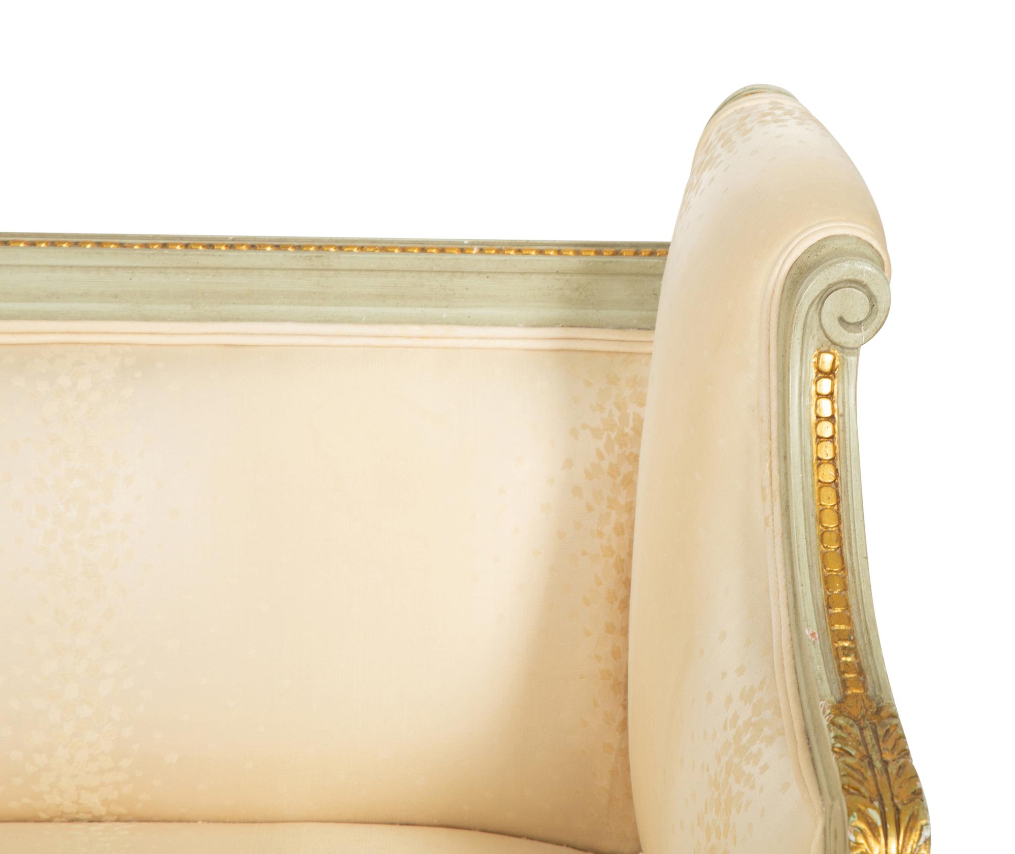 A Louis XVI Style Painted Window Seat