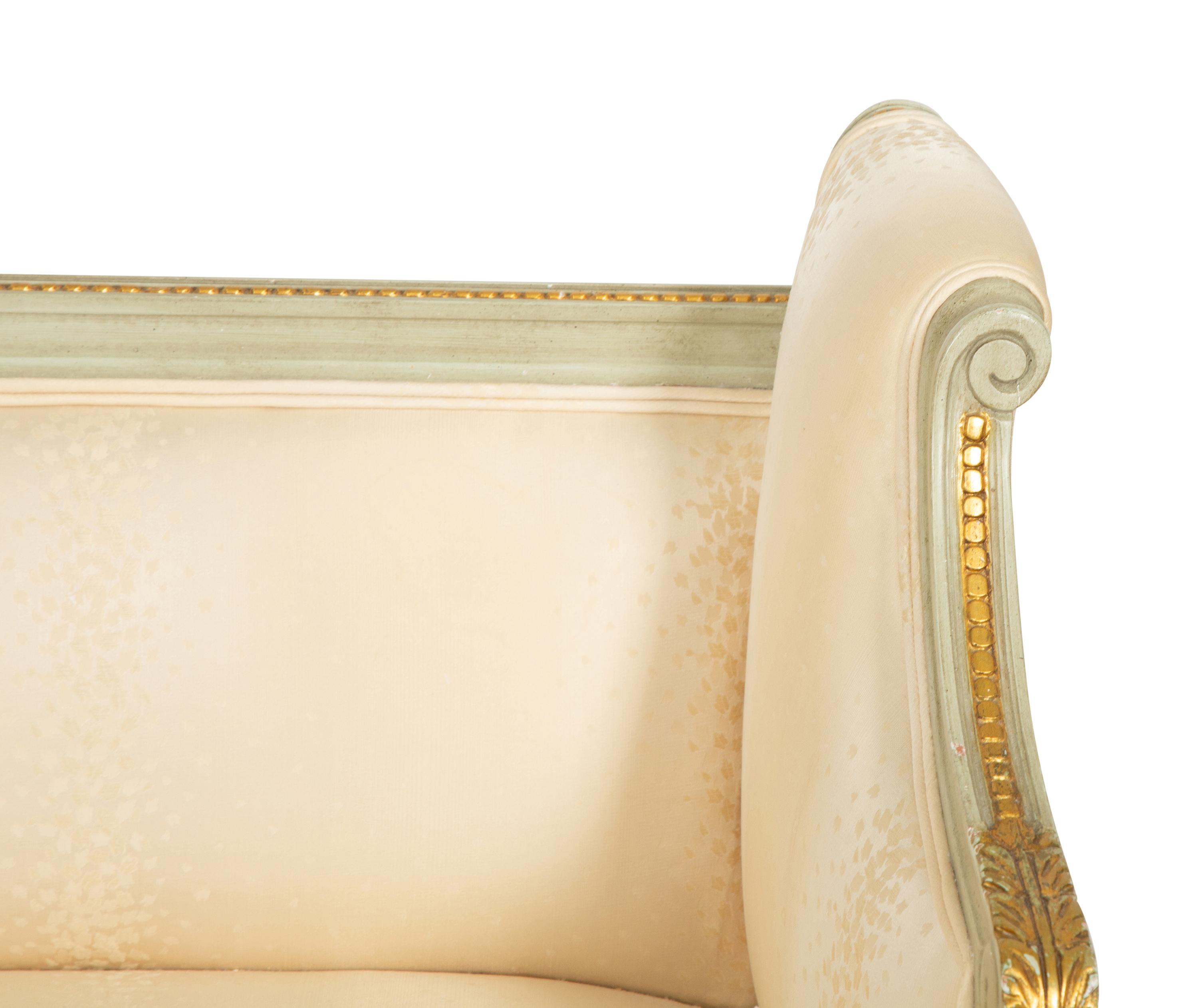 A Louis XVI Style Painted Window Seat
