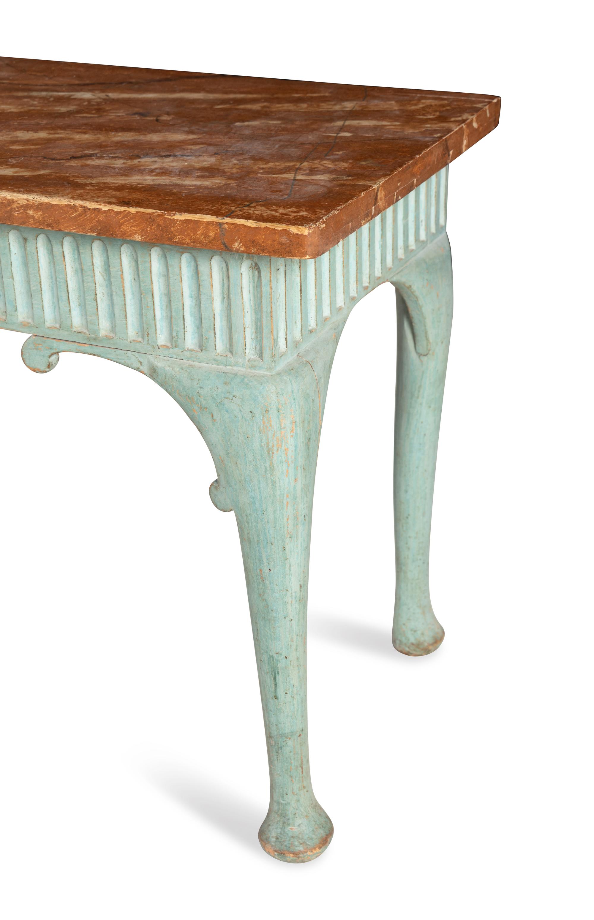 A French Provincial Painted Console Table