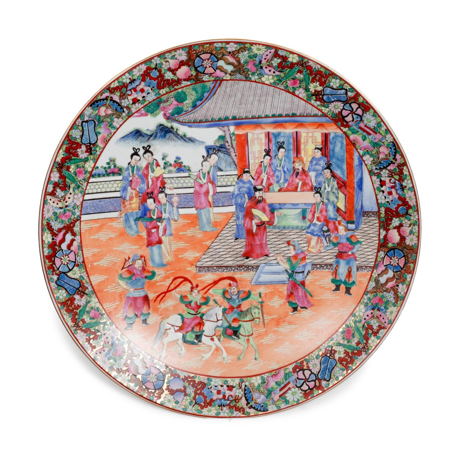 A Group of Chinese Rose Medallion Porcelain Articles