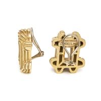 CHRISTOPHER WALLING, YELLOW GOLD EARCLIPS